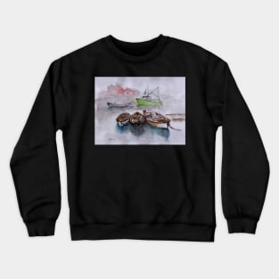 A Peaceful Place - Watercolor Painting by Rebecca Rees Crewneck Sweatshirt